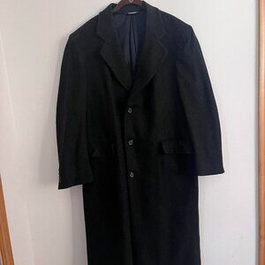 Christian Dior Monsieur Sport Vintage Black Wool Overcoat